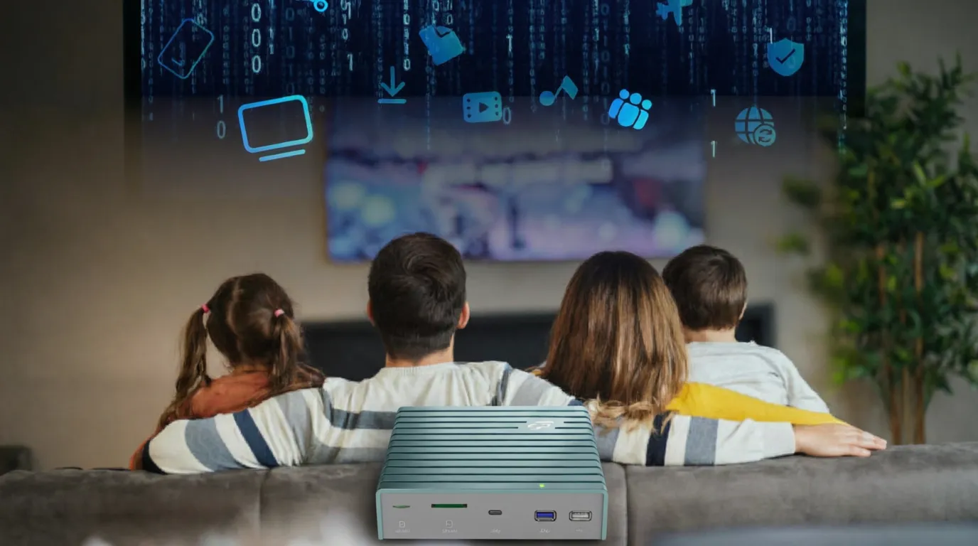 Sudo PD5 NAS in a modern living room